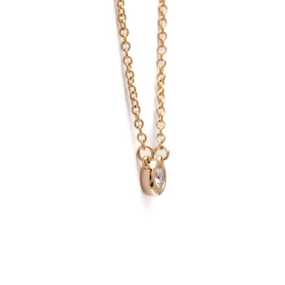 TIFFANY 18k Gold Diamond Necklace